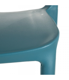 Lot de 4 Chaises Sole Empilables Bleu Lot de 4 Chaises Sole Empilables Bleu