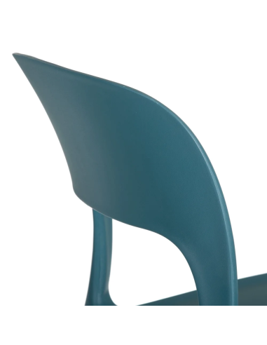 Lot de 4 Chaises Sole Empilables Bleu