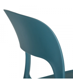 Lot de 4 Chaises Sole Empilables Bleu Lot de 4 Chaises Sole Empilables Bleu