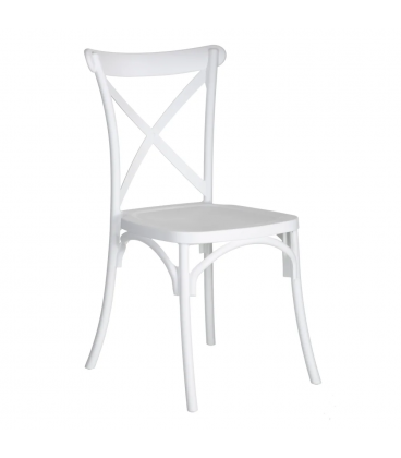 Lot de 4 Chaises Bistrot Blanc