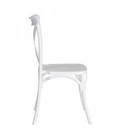 Lot de 4 Chaises Bistrot Blanc Lot de 4 Chaises Bistrot Blanc