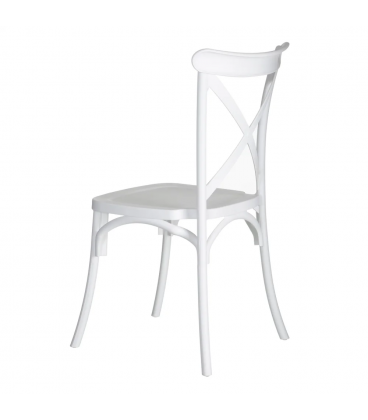 Lot de 4 Chaises Bistrot Blanc