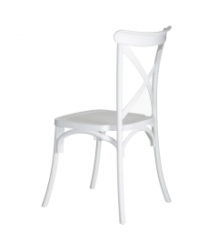 Lot de 4 Chaises Bistrot Blanc Lot de 4 Chaises Bistrot Blanc