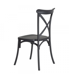 Lot de 4 Chaises Bistrot Gris Foncé