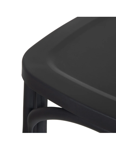 Lot de 4 Chaises Bistrot Gris Foncé