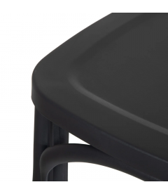 Lot de 4 Chaises Bistrot Gris Foncé