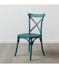 Lot de 4 Chaises Bistrot Bleu