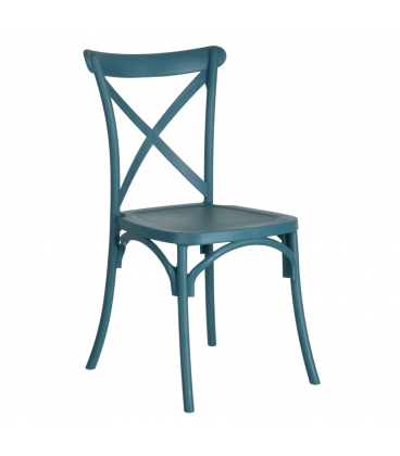 Lot de 4 Chaises Bistrot Bleu