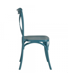 Lot de 4 Chaises Bistrot Bleu