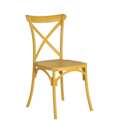 Lot de 4 Chaises Bistrot Jaune Lot de 4 Chaises Bistrot Jaune