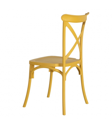 Lot de 4 Chaises Bistrot Jaune