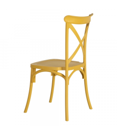 Lot de 4 Chaises Bistrot Jaune Lot de 4 Chaises Bistrot Jaune