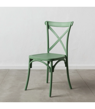 Lot de 4 Chaises Bistrot Vert