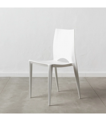 Lot de 4 Chaises Galaxy Empilables Blanc