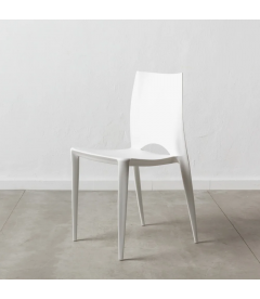 Lot de 4 Chaises Galaxy Empilables Blanc Lot de 4 Chaises Galaxy Empilables Blanc