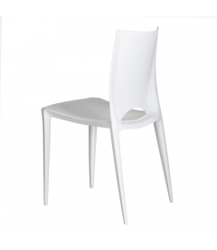 Lot de 4 Chaises Galaxy Empilables Blanc Lot de 4 Chaises Galaxy Empilables Blanc
