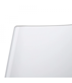 Lot de 4 Chaises Galaxy Empilables Blanc Lot de 4 Chaises Galaxy Empilables Blanc