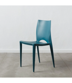 Lot de 4 Chaises Galaxy Empilables Bleu Lot de 4 Chaises Galaxy Empilables Bleu