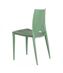 Lot de 4 Chaises Galaxy Empilables Vert Lot de 4 Chaises Galaxy Empilables Vert