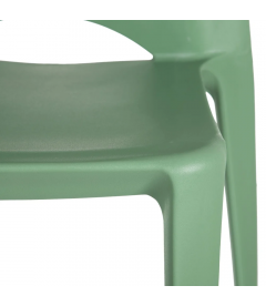 Lot de 4 Chaises Galaxy Empilables Vert Lot de 4 Chaises Galaxy Empilables Vert