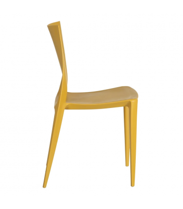 Lot de 4 Chaises Galaxy Empilables Jaune