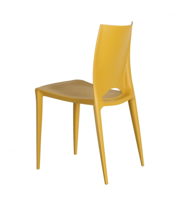 Lot de 4 Chaises Galaxy Empilables Jaune