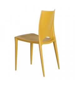 Lot de 4 Chaises Galaxy Empilables Jaune Lot de 4 Chaises Galaxy Empilables Jaune