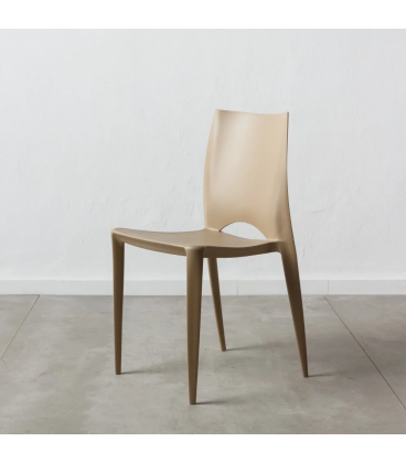 Lot de 4 Chaises Galaxy Empilables Beige