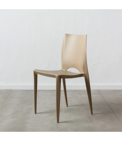 Lot de 4 Chaises Galaxy Empilables Beige Lot de 4 Chaises Galaxy Empilables Beige