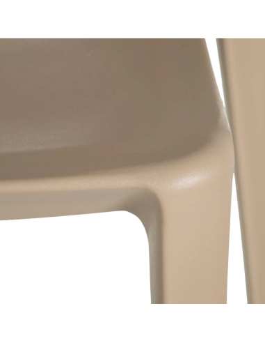 Lot de 4 Chaises Galaxy Empilables Beige
