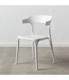 Lot de 4 Chaises Lula Empilables Blanc Lot de 4 Chaises Lula Empilables Blanc