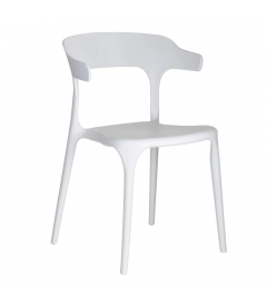 Lot de 4 Chaises Lula Empilables Blanc Lot de 4 Chaises Lula Empilables Blanc