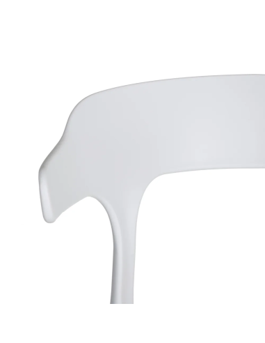 Lot de 4 Chaises Lula Empilables Blanc