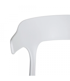 Lot de 4 Chaises Lula Empilables Blanc Lot de 4 Chaises Lula Empilables Blanc