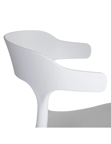 Lot de 4 Chaises Lula Empilables Blanc