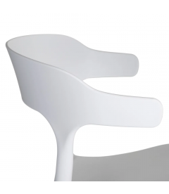 Lot de 4 Chaises Lula Empilables Blanc Lot de 4 Chaises Lula Empilables Blanc