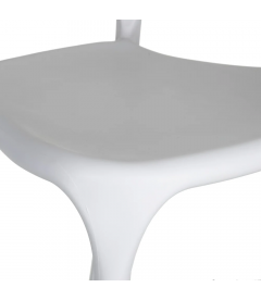 Lot de 4 Chaises Lula Empilables Blanc Lot de 4 Chaises Lula Empilables Blanc