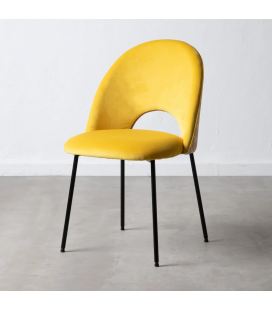 Chaise Curva Jaune Ocre