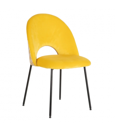 Chaise Curva Jaune Ocre