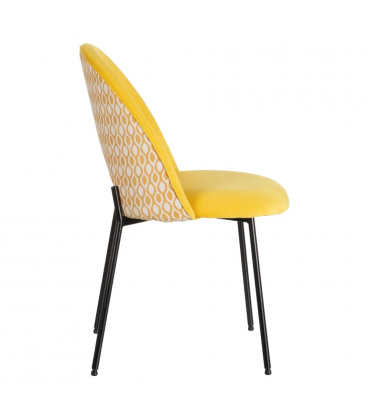 Chaise Curva Jaune Ocre