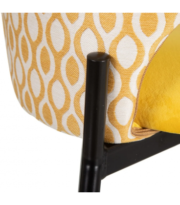 Chaise Curva Jaune Ocre