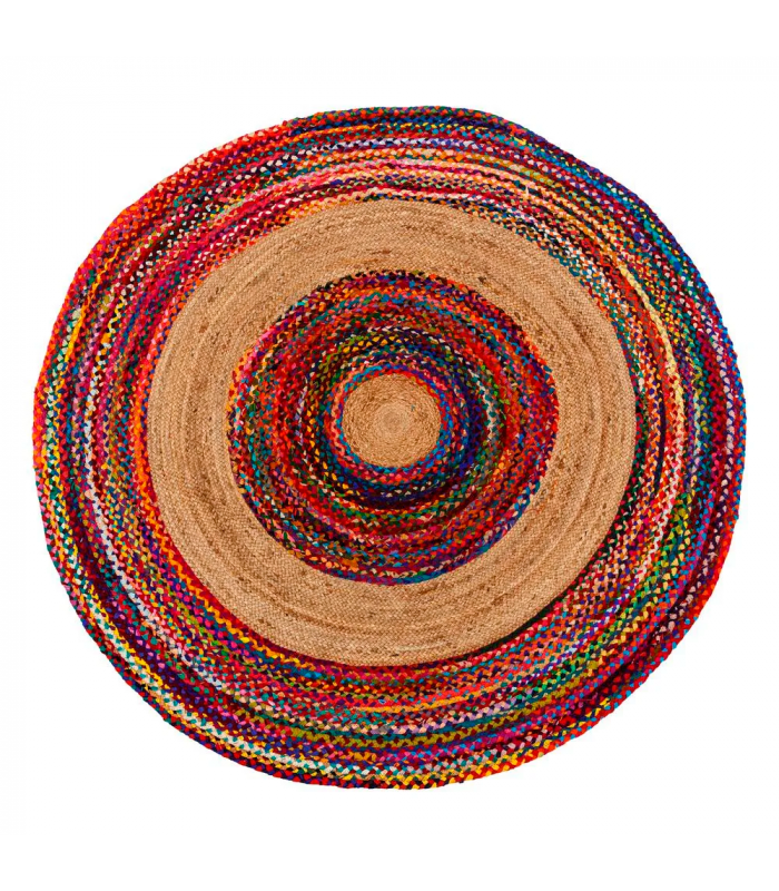  Tapis  Jute Rond  Multicolore 180cm H GEN