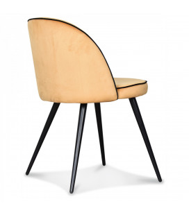 Chaise Ingrid Miel Gansé Noire 2