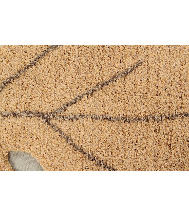 Tapis Monstera Honey Coton 120/180 cm Lavable en Machine