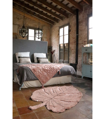Tapis Monstera Nude Coton 120/180 cm Lavable en Machine