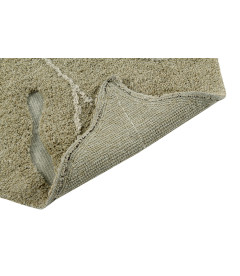 Tapis Monstera Olive Coton 120/180 cm Lavable en Machine