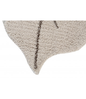 Tapis Monstera Natural Coton 120/180 cm Lavable en Machine