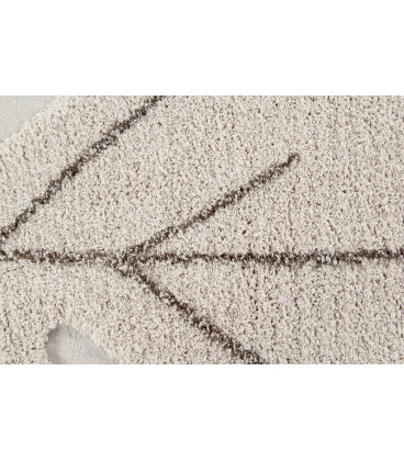 Tapis Monstera Natural Coton 120/180 cm Lavable en Machine