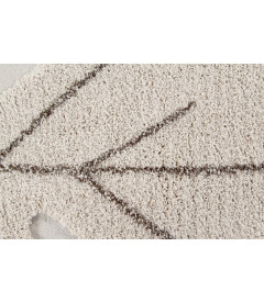 Tapis Monstera Natural Coton 120/180 cm Lavable en Machine