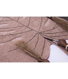 Tapis Monstera Nude Coton 120/180 cm Lavable en Machine